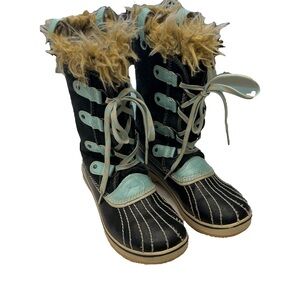 Girl’s Sorel Joan Of Arc Waterproof Winter Boots Size 4